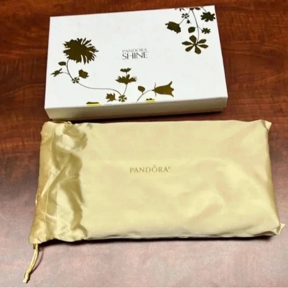 Gold Pandora Faux Leather Clutch Evening Bag - Picture 4 of 6